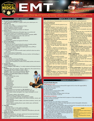 Emt- Emergency Medical Technician: A Quickstudy... 1423251512 Book Cover