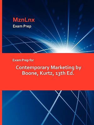 Exam Prep for Contemporary Marketing by Boone, ... 1428872140 Book Cover