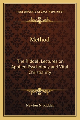 Method: The Riddell Lectures on Applied Psychol... 1162572353 Book Cover