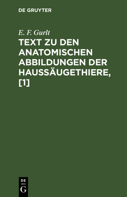 Text Zu Den Anatomischen Abbildungen Der Haussä... [German] 3111078507 Book Cover