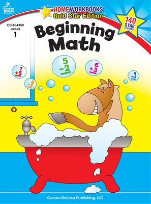 Beginning Math, Grade 1: Gold Star Edition Volu... 1604187905 Book Cover