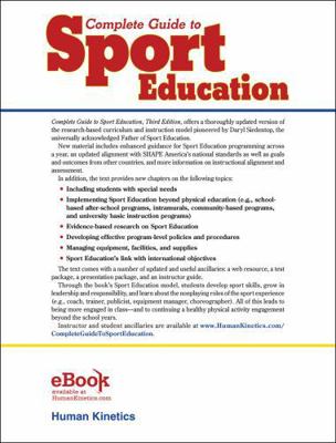 Complete Guide to Sport Education 1492562513 Book Cover