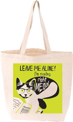 I'm Reading Right Meow Tote (Stewart) 1423645103 Book Cover
