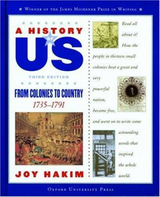 A History of Us: Book 3: From Colonies to Count... 0195153235 Book Cover
