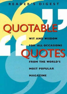 Quotable Quotes B0029IDI8W Book Cover