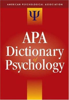 The APA Dictionary of Psychology B007VOZ378 Book Cover