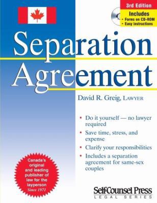 Separation Agreement 1551807890 Book Cover