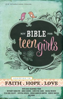 Bible for Teen Girls-NIV: Growing in Faith, Hop... B09CGVS5WH Book Cover