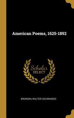 American Poems, 1625-1892 0526425113 Book Cover