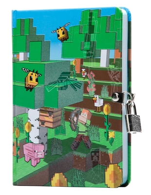 Minecraft: Mobs Glow-In-The-Dark Lock & Key Diary 1647228220 Book Cover