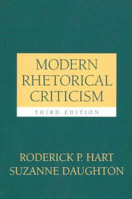 Modern Rhetorical Criticism (3rd Edition) 0205377998 Book Cover