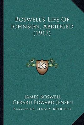 Boswell's Life Of Johnson, Abridged (1917) 1165915103 Book Cover