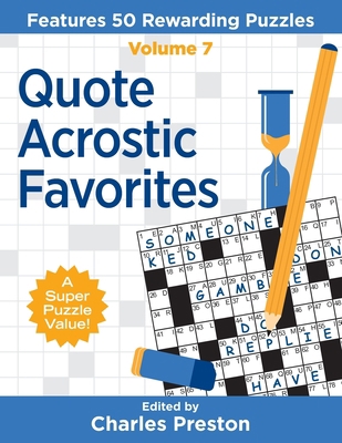 Quote Acrostic Favorites: Features 50 Rewarding... 1734048344 Book Cover