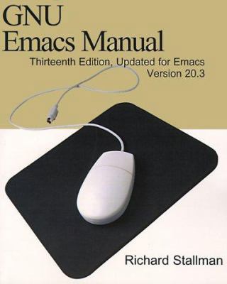Gnu Emacs Manual 0595100333 Book Cover