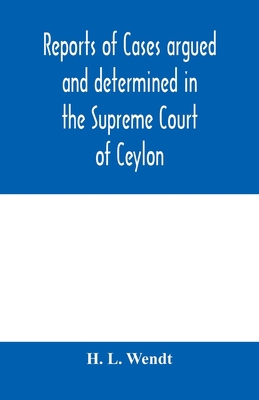 Reports of cases argued and determined in the S... 9354000649 Book Cover