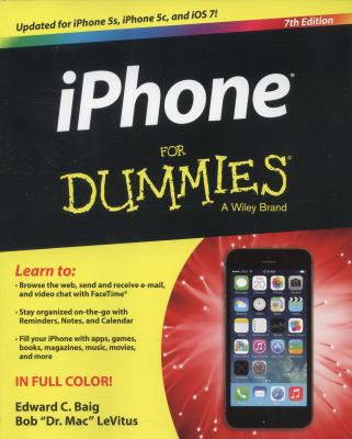 iPhone For Dummies 1118690834 Book Cover
