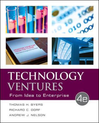 Technology Ventures: From Idea to Enterprise 0073523429 Book Cover