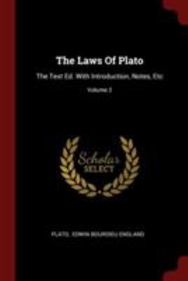 The Laws of Plato: The Text Ed. with Introducti... 1376288478 Book Cover