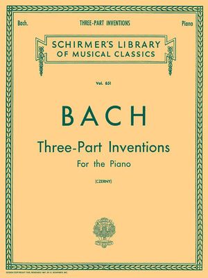 15 Three-Part Inventions: Schirmer Library of C... 1458413187 Book Cover