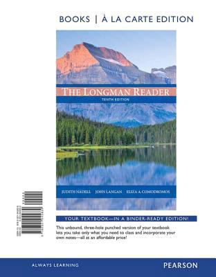 The Longman Reader, Books a la Carte Edition (1... 0321945832 Book Cover