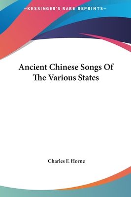 Ancient Chinese Songs Of The Various States 1161554181 Book Cover