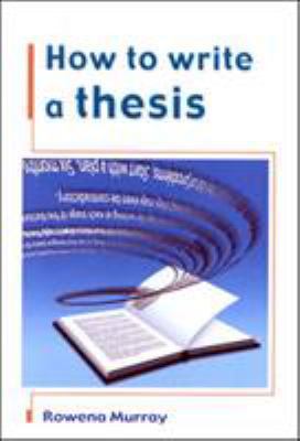 How to Write a Thesis 0335207189 Book Cover