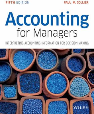 Accounting For Managers 5e 111900294X Book Cover