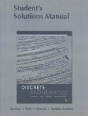 Student Solution Manual for Discrete Mathematics 0321305175 Book Cover