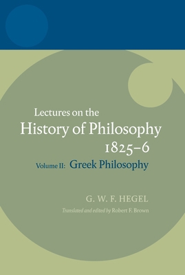 Hegel: Lectures on the History of Philosophyvol... 0199279063 Book Cover