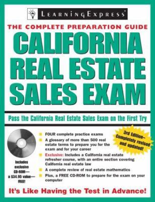 California Real Estate Sales Exam [With CDROM] 157685602X Book Cover