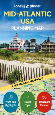 Lonely Planet Mid-Atlantic USA Planning Map 1788685970 Book Cover