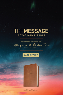 The Message Devotional Bible, Large Print (Leat... [Large Print] 1641582499 Book Cover