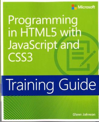 Training Guide Programming in Html5 with JavaSc... 0735674388 Book Cover