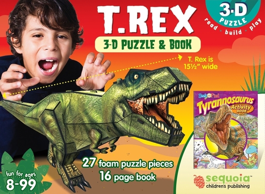 T. Rex: 3D Puzzle and Book [With Puzzle] 1642690805 Book Cover