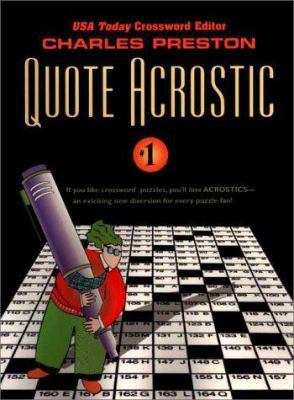 Quote Acrostic 1: Volume 1 0399526331 Book Cover