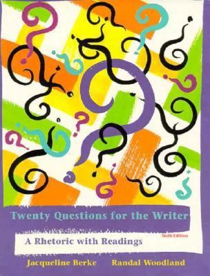 Twenty Questions for the Writer: A Rhetoric Wit... 0155008579 Book Cover