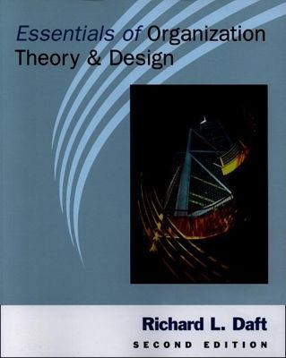 Essentials of Organization Theory and Design 032402097X Book Cover