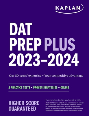 DAT Prep Plus 2023-2024: 2 Practice Tests + Pro... 1506276822 Book Cover