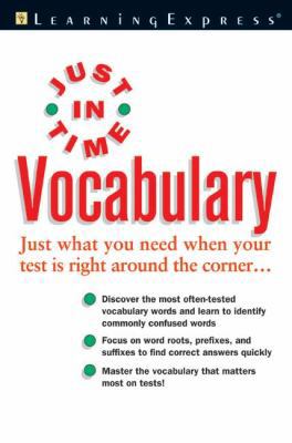 Just in Time Vocabulary 1576855074 Book Cover