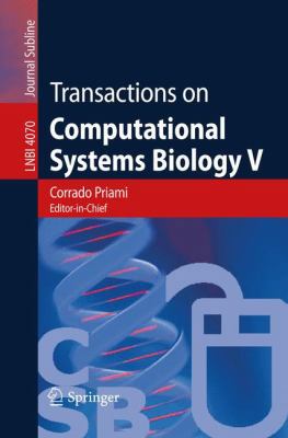Transactions on Computational Systems Biology V 3540360484 Book Cover