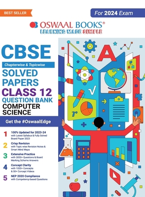 Oswaal CBSE Class 12 Computer Science Question ... 9356349649 Book Cover
