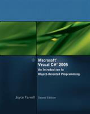 Microsoft Visual C# 2005, An Introduction to Ob... 1423901517 Book Cover