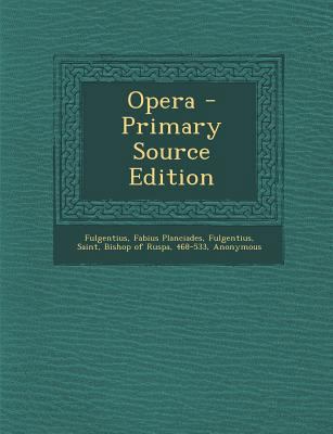 Opera [Latin] 1293053198 Book Cover
