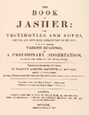 The Book of Jasher : with Testimonies and Notes 0944379206 Book Cover