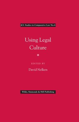 Using Legal Culture (JCL Studies in Comparative... [Portuguese] 0854901183 Book Cover