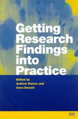 Getting Research Findings Into Practice 1st Edn 0727912577 Book Cover