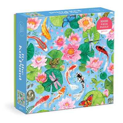 Toy By the Koi Pond 1000 Piece Puzzle in Square Box Book