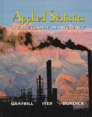 Applied Statistics: A First Course in Inference B00126SCTC Book Cover