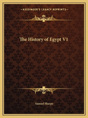 The History of Egypt V1 1162588152 Book Cover