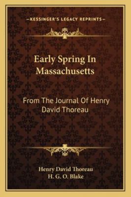 Early Spring In Massachusetts: From The Journal... 1162933933 Book Cover